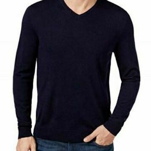 Tasso Elba Seed Stitched Supima Cotton Men's XL Navy Blue 100023392MN