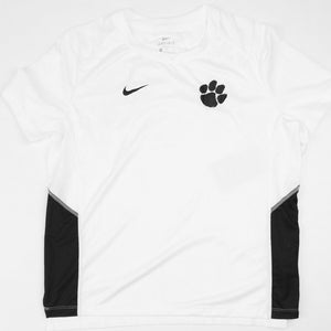 Nike Clemson Tigers Football Training Shirt Women's Medium White AQ3536-106