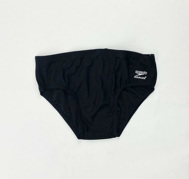 Speedo Core Solid PowerFLEX Swim Brief Men's Size 30 Black 70800