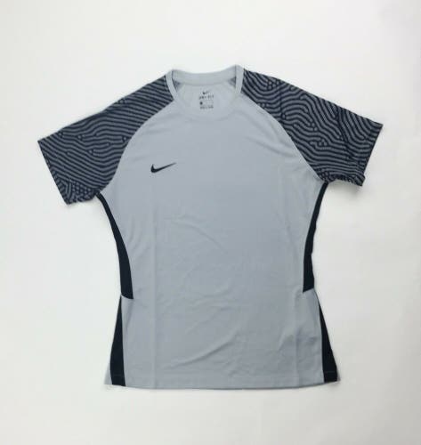Nike US Dry Strike II Short Sleeve Soccer Jersey Women's M Gray Black CW3555