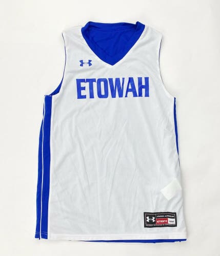 Under Armour Etowah Eagle Reversible Basketball Jersey Youth XL  Blue White