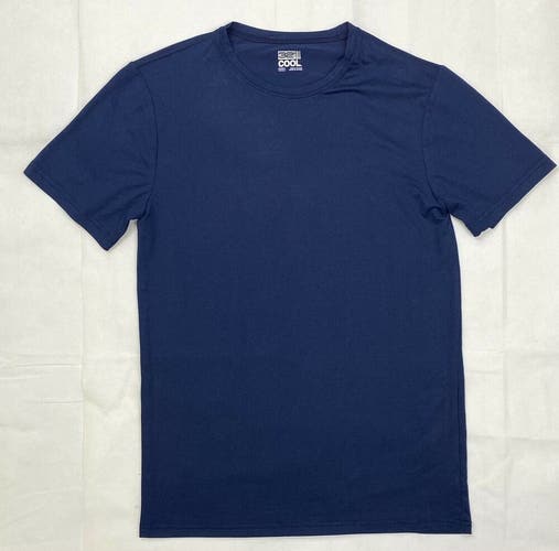 32 Degrees Ultra Lux Short Sleeve Sleep T-Shirt Men's Small Navy TMF8950ME