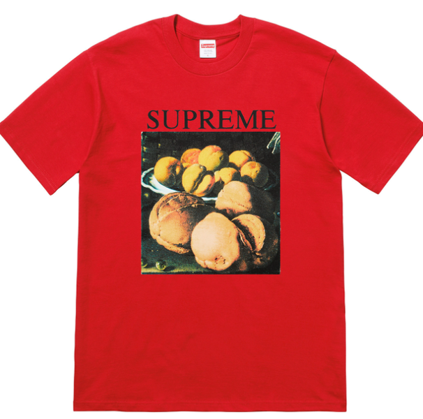 logo supreme shirt red