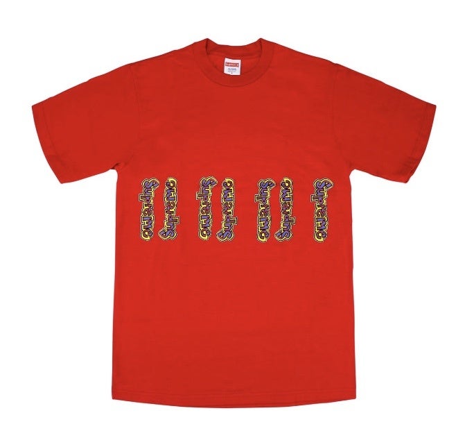 直販半額Supreme 18ss Gonz Logo Tee シュプリーム Tシャツ/カットソー(半袖/袖なし)