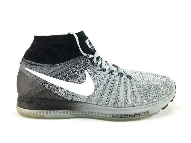 Nike Zoom All Out Mens Size 12 46 Black/White Flyknit Running Shoes