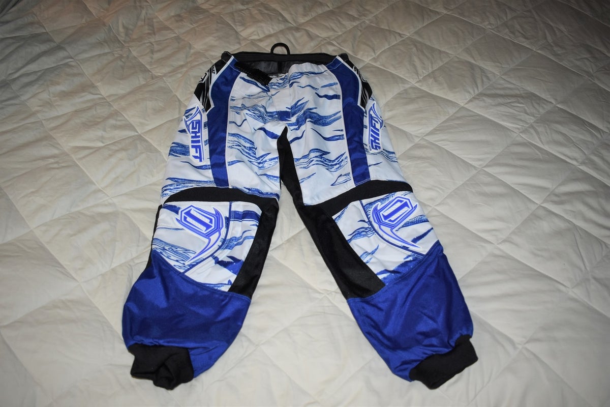 NEW - Shift Assault Rise Against Motocross Race Pants, White/Blue/Black, Size 10/26