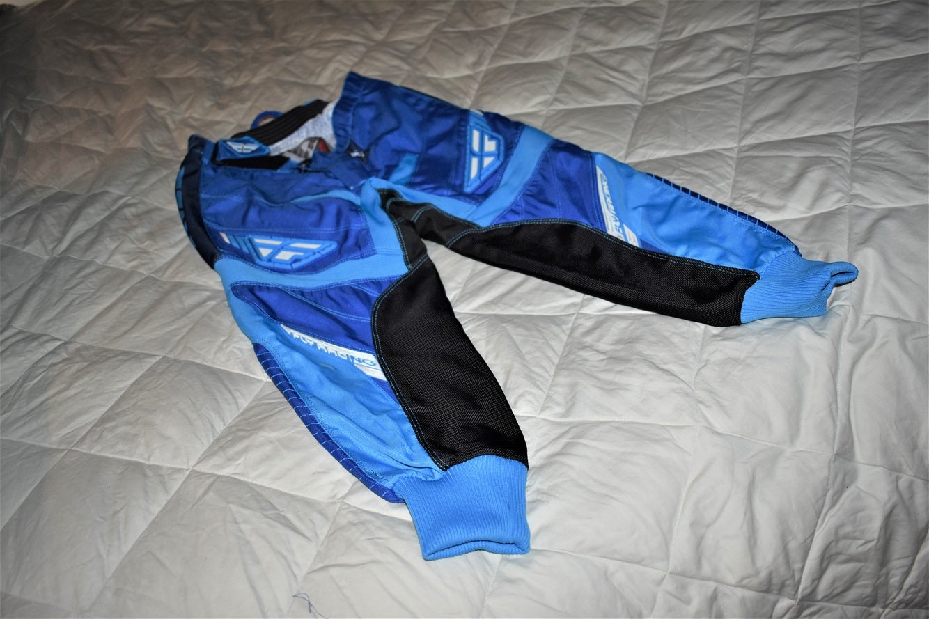 Fly Racing F-16 Motocross Pants, Blue, Size 24 - Like New