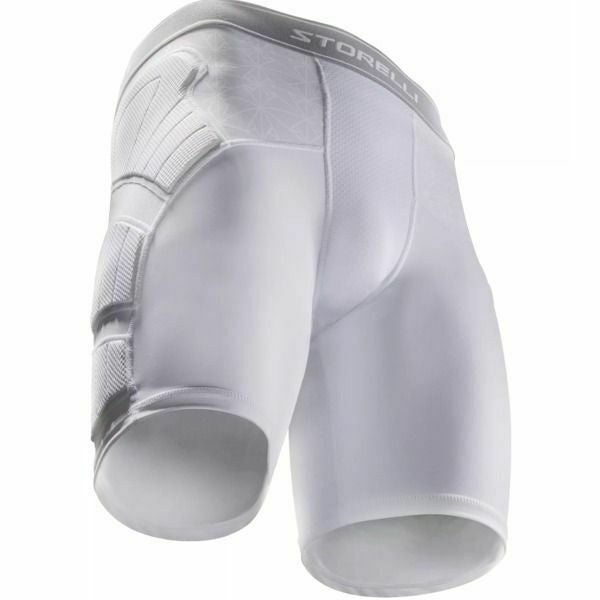 Storelli BodyShield Impact Sliding Soccer Shorts Size M White Padded Compression