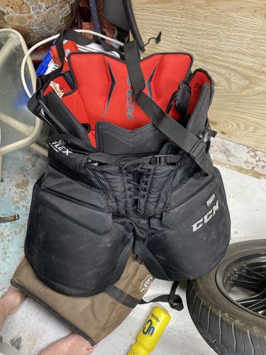 Black Used Small CCM Pro Stock Flex Extreme Pro Goalie Pants