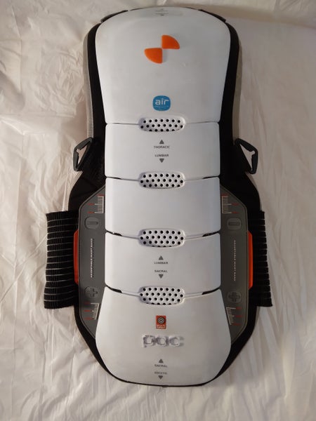 POC Spine Ergo Spine Protector - Size Adult MED – 23” – White/Blk/Orange