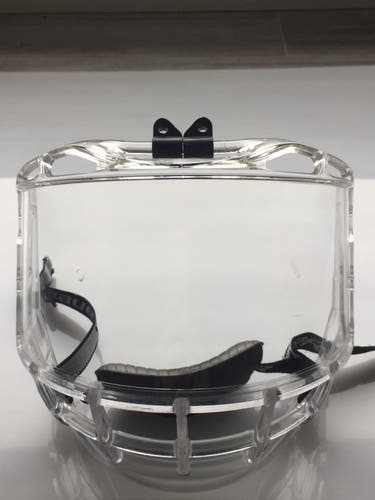 Used Senior Bauer Concept 3 Hockey Full Shield Clear visor face mask bubble iii sr