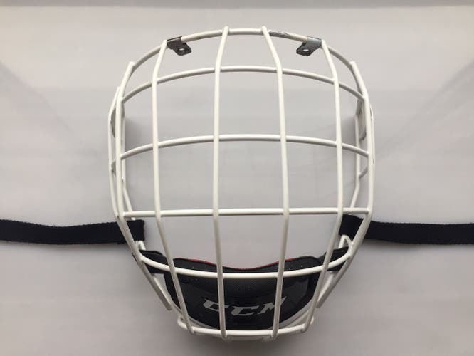 Senior CCM FM580 Hockey Full Cage White Large face mask sr