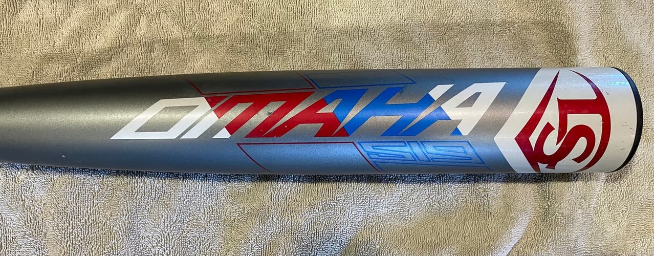 Used High School/College USSSA Certified 2019 Louisville Slugger Alloy Omaha 519 Bat (-5) 27 oz 32"