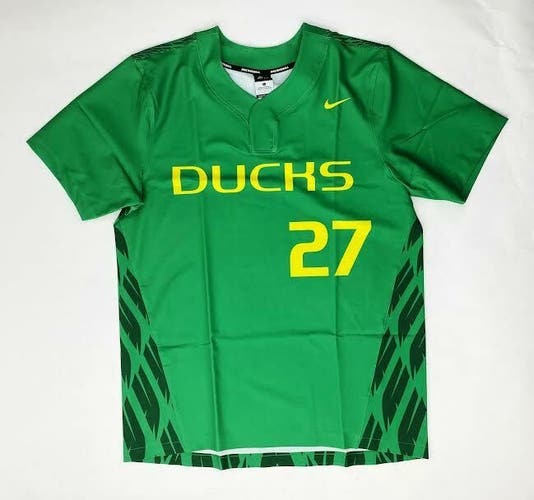 Nike Oregon Ducks Digital Vapor Prime Snap Baseball Jersey Men's L Green AV4807