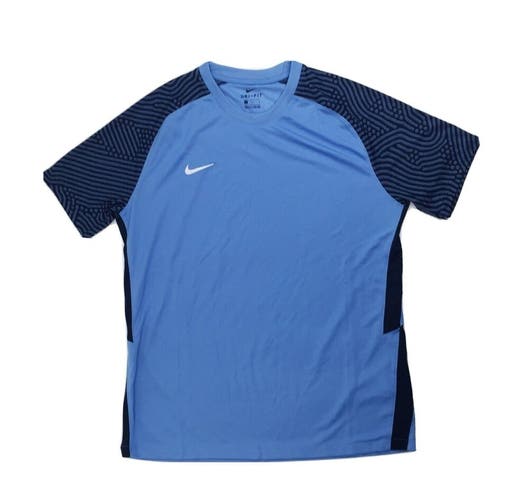 Nike US SS Dry Strike II Soccer Jersey Men's Large Blue CW3551 Football Shirt