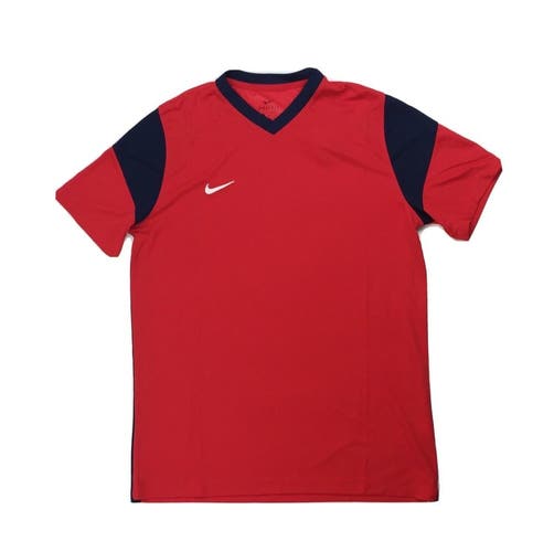 Nike Dry-Fit US SS Park Derby III Soccer Jersey Men's Large Red Navy CW3828