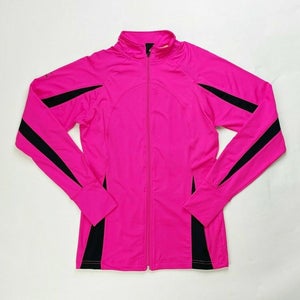 Mizuno Full Zip Elite Team Jacket Women's Small Pink 440572 Volleyball Softball