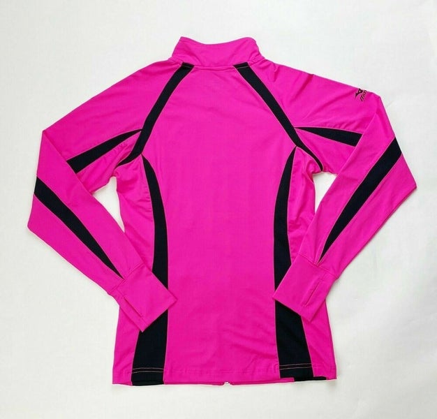 Mizuno Full Zip Elite Team Jacket Women's Small Pink 440572 Volleyball Softball