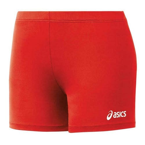 Asics Court Spandex Volleyball Compression 4" Short Women's XS Red BT936