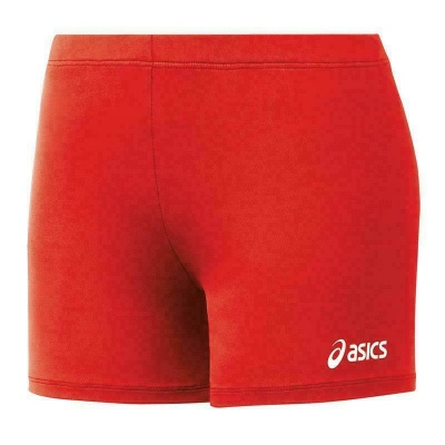 Asics Court Spandex Volleyball Compression 4" Short Women's Small Red BT936