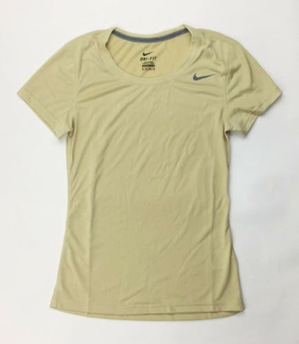 Nike Legend Dri-Fit Training T-Shirt Women's XS 453181 Gold