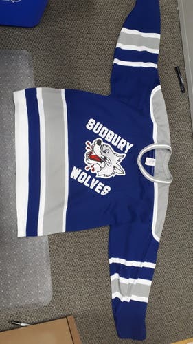 Sudbury Wolves 2007-2008 OHL Men's Used XL CCM Maska Air Knit Jersey