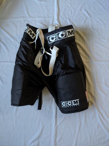 Black Senior Used Large CCM HP60 Hockey Pants