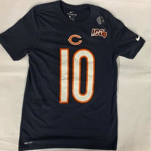 The Nike Tee Chicago Bears SS Shirt Men's Small Navy #10 NFL 00038061XBE5