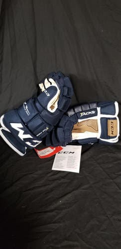 Blue New Senior CCM HGT4RP Gloves 15" Pro Stock