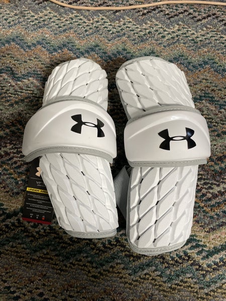 UA VFT+III arm guards in white, XL