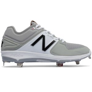 New Balance 3000v3 Grey/White Metal Cleats size 14 2E