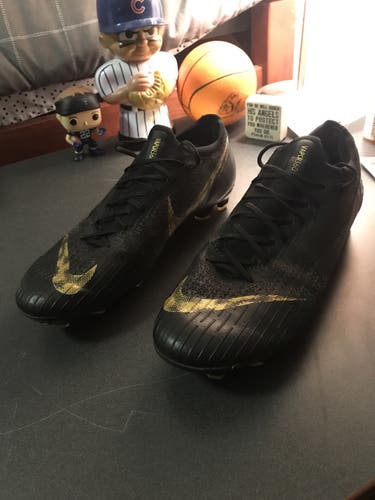 Black Used Size 11 (Women's 12) Nike Mercurial Vapor 12 Elite FG Cleats