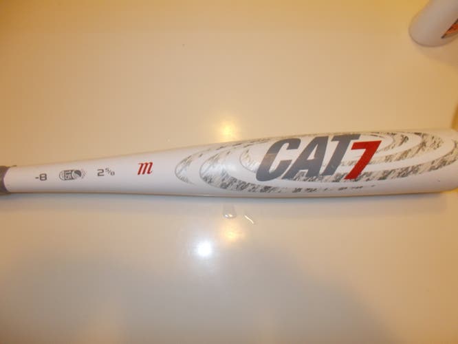Kid Pitch (9YO-13YO) Used USSSA Certified Marucci Alloy CAT 7 Bat (-8) 21 oz 29"