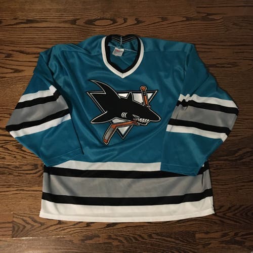 San Jose Sharks jersey | 90s era| Mens L | CCM
