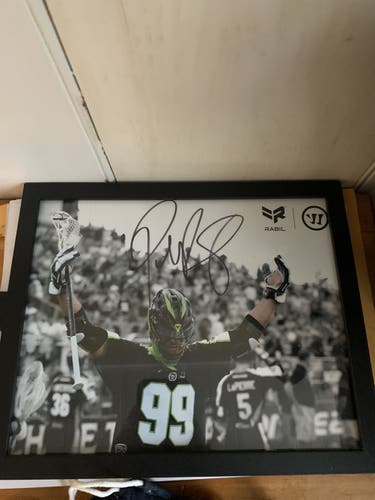 Paul Rabil Autographed 8x10 Photo Framed