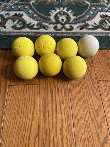 Used  6 Pack Lacrosse Ball