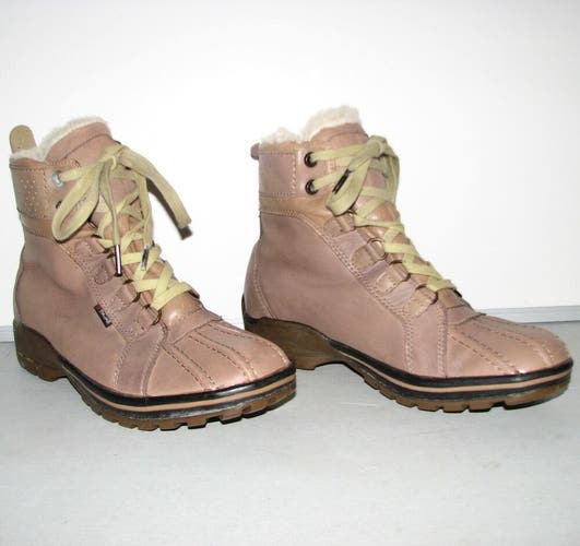 Pajar Canada Women's Lace-Up Above Ankle Leather Boots Shoes ~ Size 8-8.5