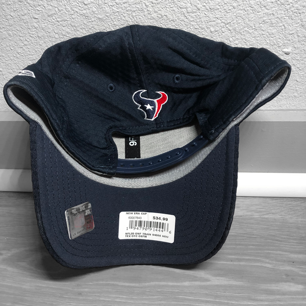 New Era Curved Brim 9FORTY The League Houston Texans NFL Navy Blue  Adjustable Cap: