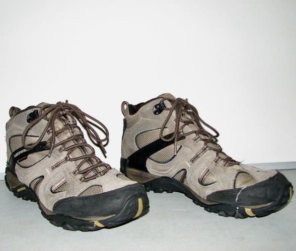 Merrell Brindle Men's Mid Gray Waterproof Lace-Up Hiking Boots Shoes ~ Size 11