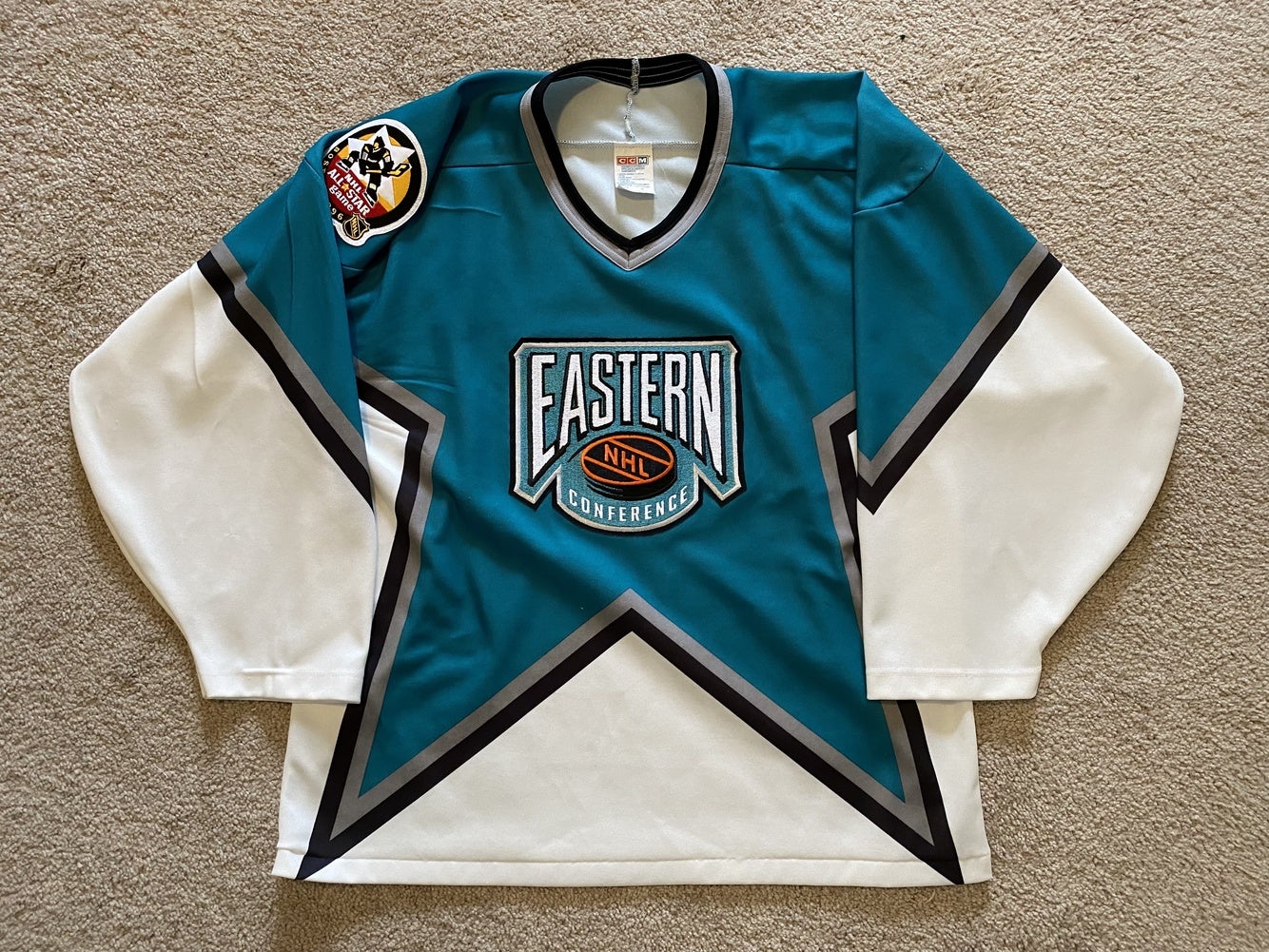 RARE CCM 1996 NHL All Star Eastern Conference Jersey Boston M Medium SEWN  PATCH