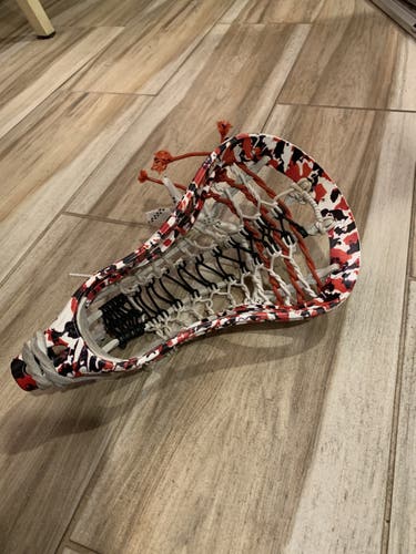 Used Traditional Red, Black And White Camouflage Dye Strung Razer 2.0 Head