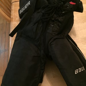 Used Black Junior Large Bauer Vapor X40 Hockey Pants