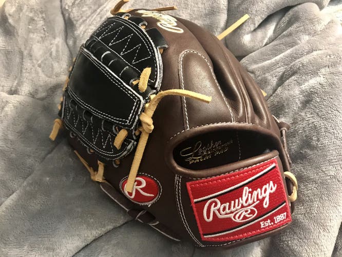 Brown New Pitcher's 12" Heart of the Hide Baseball Glove