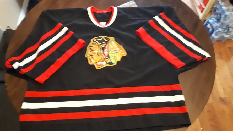 Blackhawks Winterhawks Logo Goalie Cut Jersey Blank Men's 3XL-Size 58 Jersey