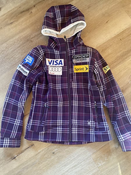 US Ski Team Purple Used Large Spyder Jacket