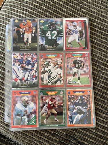 Hall of Famer‘s page NFL cards