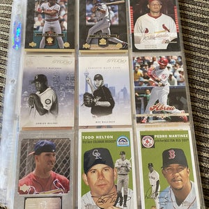 Major league baseball stars and Hall of Famer‘s cards