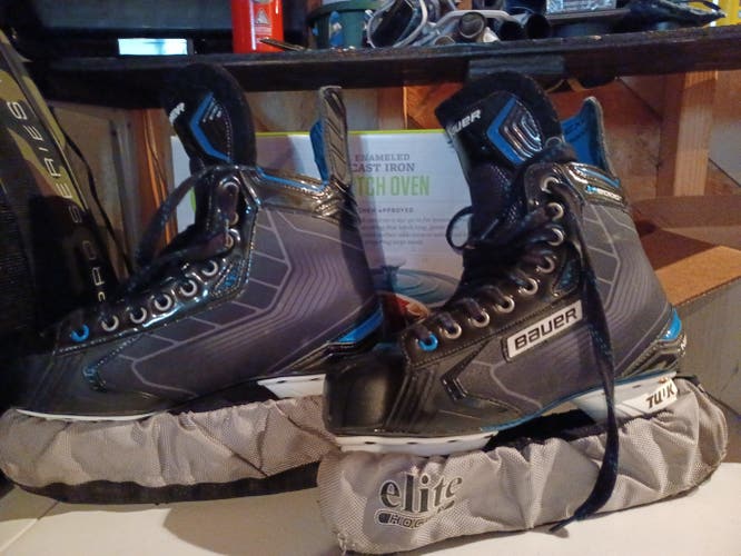 Senior Used Bauer Nexus 8000 Hockey Skates Regular Width Size 8