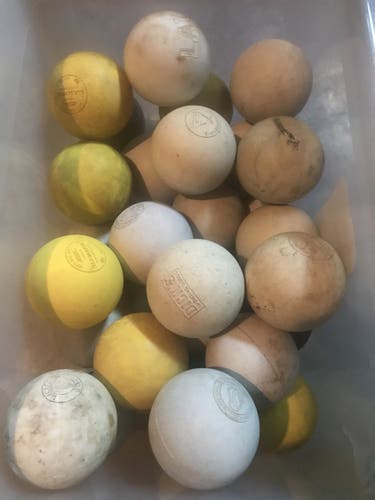 25 Assorted Brand Lacrosse Balls