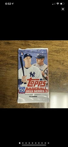 2 Packs Of 2019 Topps MLB Baseball Series 1 Factory Sealed trading card Pack